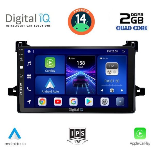AIN-132820 - Digital iQ - DIGITAL IQ BXC 3727_CPAA (9inc) MULTIMEDIA TABLET for TOYOTA PRIUS mod. 2016-2020 - ALL IN POINT - LEFKELIS.GR