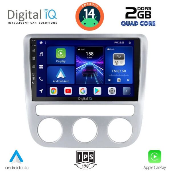 AIN-132734 - Digital iQ - DIGITAL IQ BXC 3752_CPAA CLIMA (9inc) MULTIMEDIA TABLET for VW EOS mod. 2006> - SCIROCCO mod. 2008-2014 - ALL IN POINT - LEFKELIS.GR