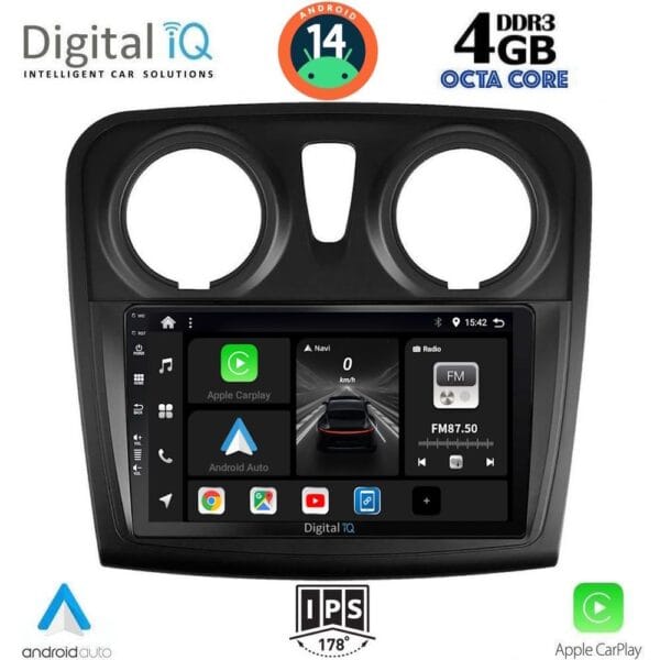 AIN-121140 - Digital iQ - DIGITAL IQ BXF 6108_CPAA (9inc) MULTIMEDIA TABLET for DACIA LOGAN – SANDERO mod. 2012-2019 - ALL IN POINT - LEFKELIS.GR