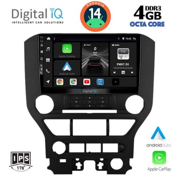 AIN-121162 - Digital iQ - DIGITAL IQ BXF 6166_CPAA (9inc) MULTIMEDIA TABLET for FORD MUSTANG mod. 2015-2020 - ALL IN POINT - LEFKELIS.GR