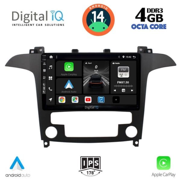 AIN-121145 - Digital iQ - DIGITAL IQ BXF 6175_CPAA CLIMA (9inc) MULTIMEDIA TABLET for FORD SMAX mod. 2006-2014 - ALL IN POINT - LEFKELIS.GR