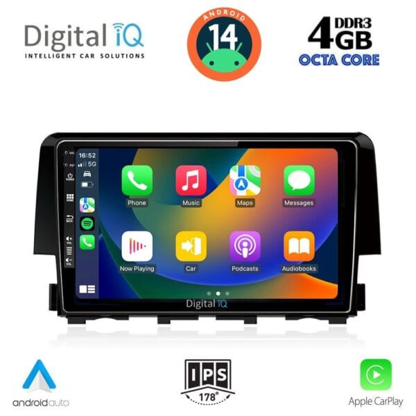 DIGITAL IQ BXF 6191_CPAA (9inc) MULTIMEDIA TABLET for HONDA CIVIC mod. 2016> - Image 2