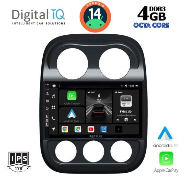 AIN-121360 - Digital iQ - DIGITAL IQ BXF 6277_CPAA (10inc) MULTIMEDIA TABLET for JEEP COMPASS - PATRIOT mod. 2007-2016 - ALL IN POINT - LEFKELIS.GR