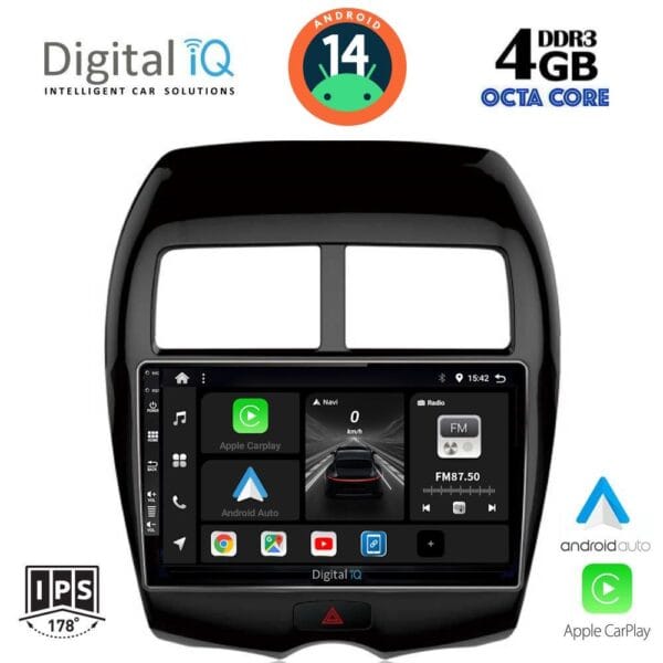 AIN-121378 - Digital iQ - DIGITAL IQ BXF 6430_CPAA (10inc) MULTIMEDIA TABLET for MITSUBISHI ASX mod. 2009-2020 - PEUGEOT 4008 mod. 2012-2018 - ALL IN POINT - LEFKELIS.GR