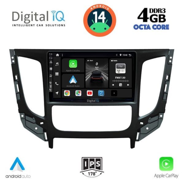 AIN-121273 - Digital iQ - DIGITAL IQ BXF 6437_CPAA CLIMA (9inc) MULTIMEDIA TABLET for MITSUBISHI L200 mod. 2015> με CLIMA - ALL IN POINT - LEFKELIS.GR