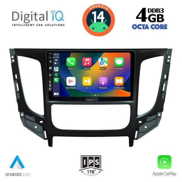 DIGITAL IQ BXF 6437_CPAA CLIMA (9inc) MULTIMEDIA TABLET for MITSUBISHI L200 mod. 2015> με CLIMA - Image 2