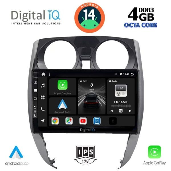 AIN-121386 - Digital iQ - DIGITAL IQ BXF 6464_CPAA (10inc) MULTIMEDIA TABLET for NISSAN NOTE mod. 2012> - ALL IN POINT - LEFKELIS.GR