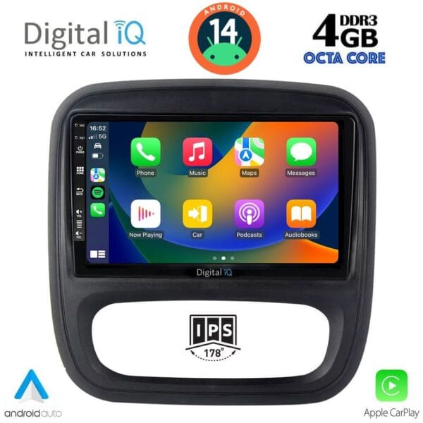 DIGITAL IQ BXF 6499_CPAA (9inc) MULTIMEDIA TABLET for OPEL VIVARO – RENAULT TRAFIC – FIAT TALENDO – NISSAN NV 300 mod. 2014> - Image 2