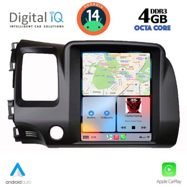 DIGITAL IQ BXF 6988_CPAA TESLA STYLE for HONDA CIVIC 4D mod. 2006-2012 - Image 2