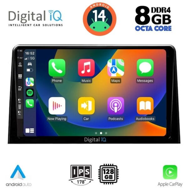 DIGITAL IQ BXF 7082_CPAA (10inc) MULTIMEDIA TABLET for CITROEN BERLINGO – OPEL COMBO – PEUGEOT PARTNER – TOYOTA PROACE mod. 2018> - FIAT DOBLO mod. 2022> - Image 2