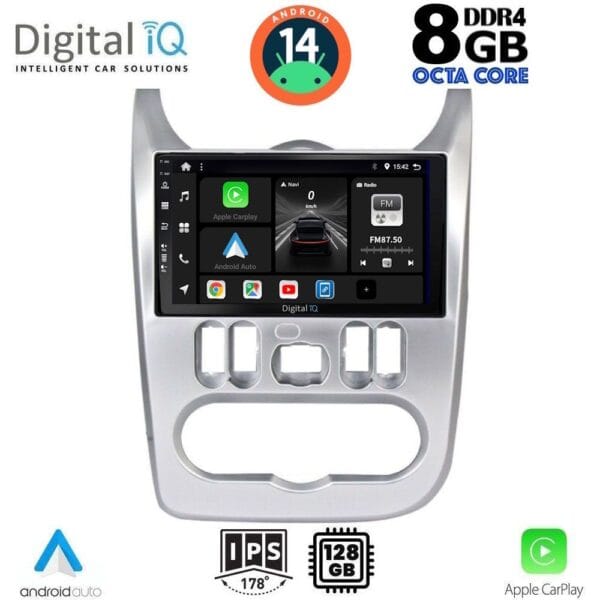 AIN-125215 - Digital iQ - DIGITAL IQ BXF 7101_CPAA (9inc) MULTIMEDIA TABLET for DACIA DUSTER – LOGAN – SANDERO mod. 2006-2012 - ALL IN POINT - LEFKELIS.GR