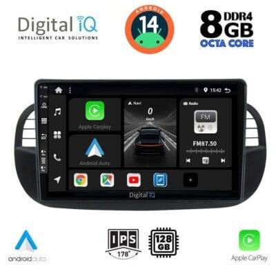 AIN-125179 - Digital iQ - DIGITAL IQ BXF 7130_CPAA (9inc) MULTIMEDIA TABLET for FIAT 500 mod. 2007-2015 - ALL IN POINT - LEFKELIS.GR