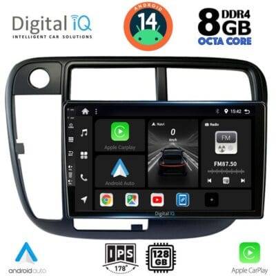 AIN-125099 - Digital iQ - DIGITAL IQ BXF 7186_CPAA CLIMA (9inc) MULTIMEDIA TABLET for HONDA CIVIC mod. 1995-2001 - ALL IN POINT - LEFKELIS.GR