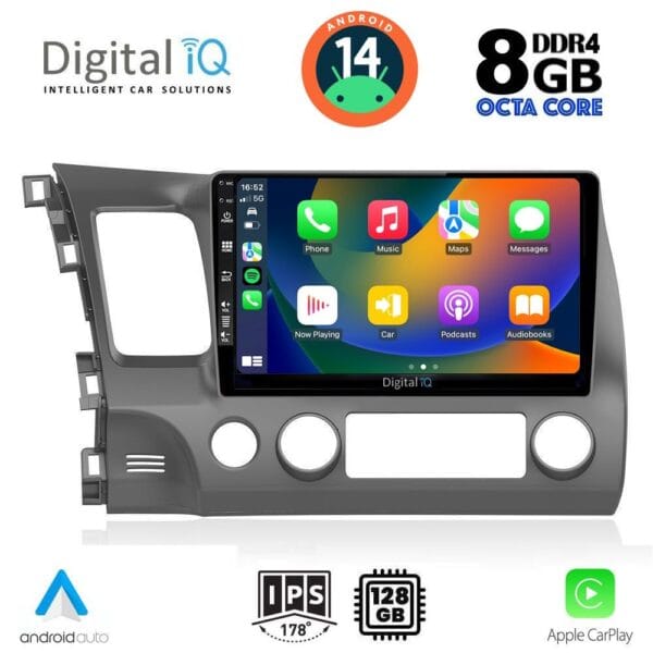 DIGITAL IQ BXF 7188_CPAA (10inc) MULTIMEDIA TABLET for HONDA CIVIC 4D mod. 2006-2012 - Image 2