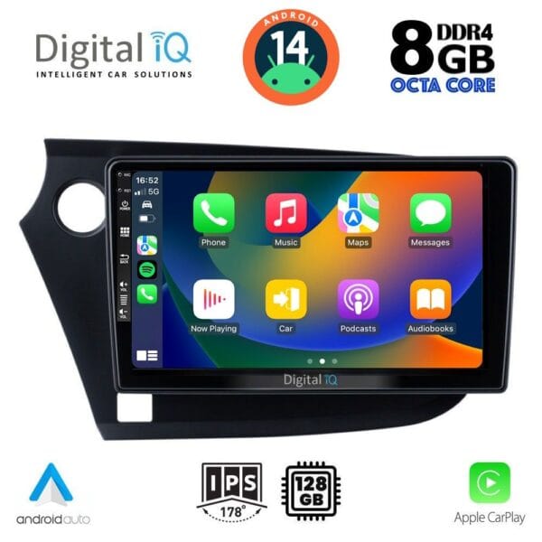 DIGITAL IQ BXF 7205_CPAA (9inc) MULTIMEDIA TABLET for HONDA INSIGHT mod. 2009-2014 - Image 2