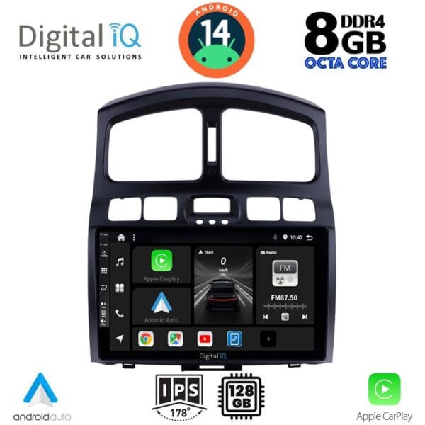 AIN-125094 - Digital iQ - DIGITAL IQ BXF 7236_CPAA (9inc) MULTIMEDIA TABLET for HYUNDAI SANTA FE mod. 2003-2006 - ALL IN POINT - LEFKELIS.GR