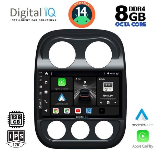 AIN-125501 - Digital iQ - DIGITAL IQ BXF 7277_CPAA (10inc) MULTIMEDIA TABLET for JEEP COMPASS - PATRIOT mod. 2007-2016 - ALL IN POINT - LEFKELIS.GR