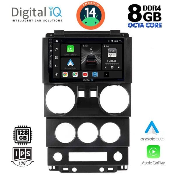 AIN-125270 - Digital iQ - DIGITAL IQ BXF 7293_CPAA (9inc) MULTIMEDIA TABLET for JEEP WRANGLER mod. 2006-2011 - ALL IN POINT - LEFKELIS.GR