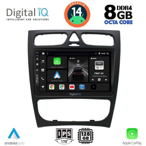 AIN-125298 - Digital iQ - DIGITAL IQ BXF 7402_CPAA (9inc) MULTIMEDIA TABLET for MERCEDES C (W203) mod. 1999-2004 - ALL IN POINT - LEFKELIS.GR