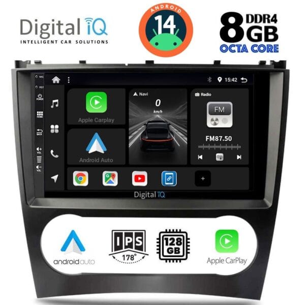 AIN-125163 - Digital iQ - DIGITAL IQ BXF 7404_CPAA (9inc) MULTIMEDIA TABLET for MERCEDES C – CLK (W203-209) mod. 2004-2008 - ALL IN POINT - LEFKELIS.GR