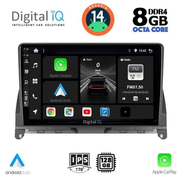 AIN-125299 - Digital iQ - DIGITAL IQ BXF 7405_CPAA (9inc) MULTIMEDIA TABLET for MERCEDES C (W204) mod. 2007-2011 - ALL IN POINT - LEFKELIS.GR