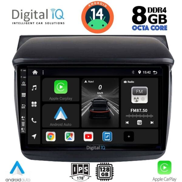 AIN-125307 - Digital iQ - DIGITAL IQ BXF 7436_CPAA (9inc) MULTIMEDIA TABLET for MITSUBISHI L200 mod. 2006-2015 - ALL IN POINT - LEFKELIS.GR