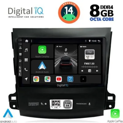 AIN-125212 - Digital iQ - DIGITAL IQ BXF 7442_CPAA (9inc) MULTIMEDIA TABLET for CITROEN C-CROSSER | MITSUBISHI OUTLANDER | PEUGEOT 4007  mod. 2006-2012 - ALL IN POINT - LEFKELIS.GR