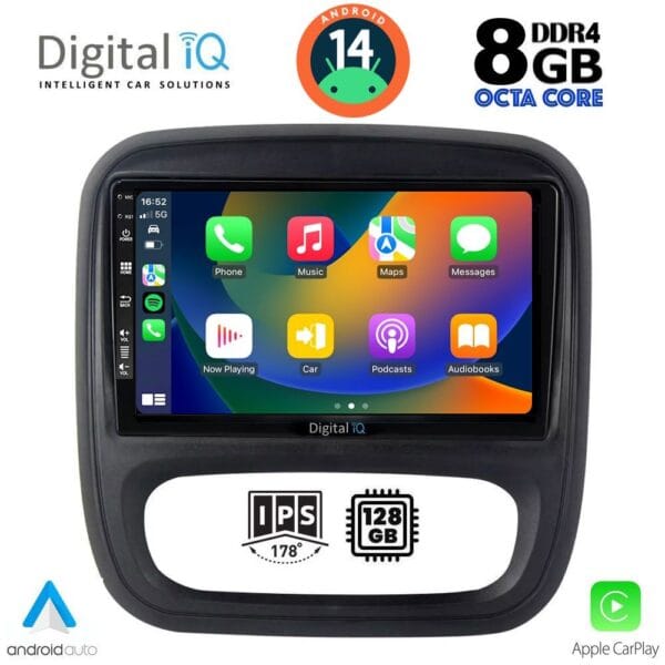 DIGITAL IQ BXF 7499_CPAA (9inc) MULTIMEDIA TABLET for OPEL VIVARO – RENAULT TRAFIC – FIAT TALENDO – NISSAN NV 300 mod. 2014> - Image 2