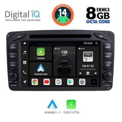 AIN-130772 - Digital iQ - DIGITAL IQ BXF 771_CPAA (7'' DVD) MULTIMEDIA SYSTEM for MERCEDES C (W203) mod. 1999-2004 - ALL IN POINT - LEFKELIS.GR