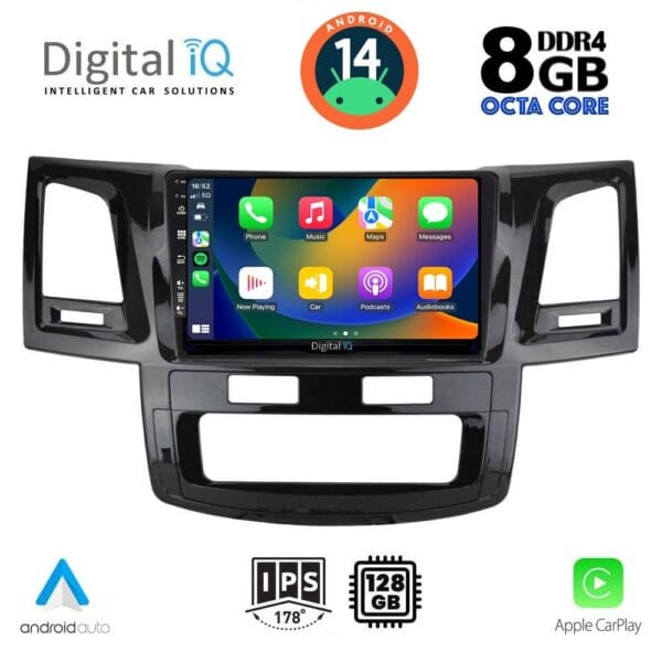 DIGITAL IQ BXF 7720_CPAA (9inc) MULTIMEDIA TABLET for TOYOTA HILUX mod. 2005-2016 - Image 2