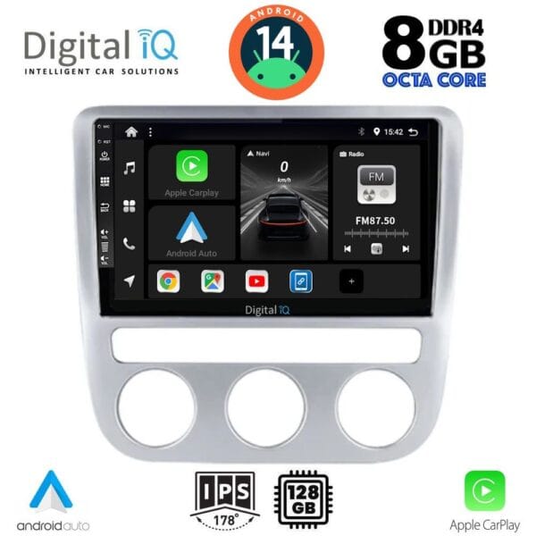 AIN-125065 - Digital iQ - DIGITAL IQ BXF 7752_CPAA CLIMA (9inc) MULTIMEDIA TABLET for VW EOS mod. 2006> - SCIROCCO mod. 2008-2014 - ALL IN POINT - LEFKELIS.GR