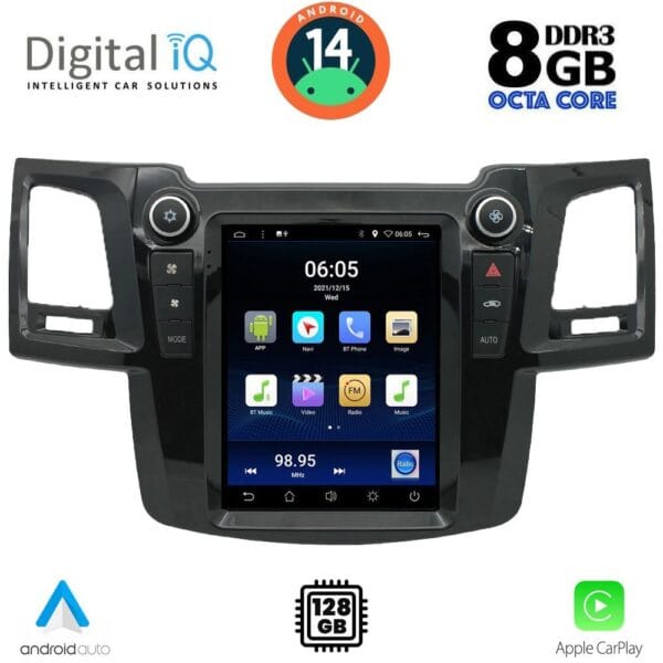 AIN-130373 - Digital iQ - DIGITAL IQ BXF 7965_CPAA TESLA STYLE for TOYOTA HILUX mod. 2005-2015 - ALL IN POINT - LEFKELIS.GR