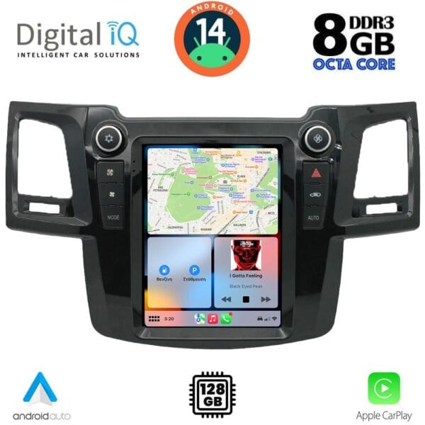 DIGITAL IQ BXF 7965_CPAA TESLA STYLE for TOYOTA HILUX mod. 2005-2015 - Image 2