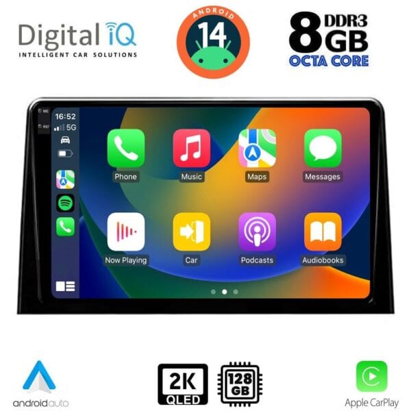 DIGITAL IQ BXF 11082_CPAA (10inc) MULTIMEDIA TABLET for CITROEN BERLINGO – OPEL COMBO – PEUGEOT PARTNER – TOYOTA PROACE mod. 2018> - FIAT DOBLO mod. 2022> - Image 2