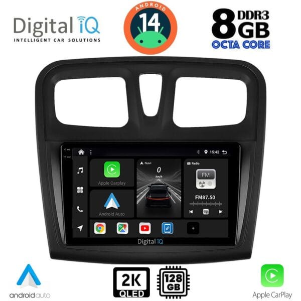 AIN-139628 - Digital iQ - DIGITAL IQ BXF 11108SQ_CPAA (9inc) MULTIMEDIA TABLET for DACIA LOGAN – SANDERO mod. 2012-2019 - ALL IN POINT - LEFKELIS.GR