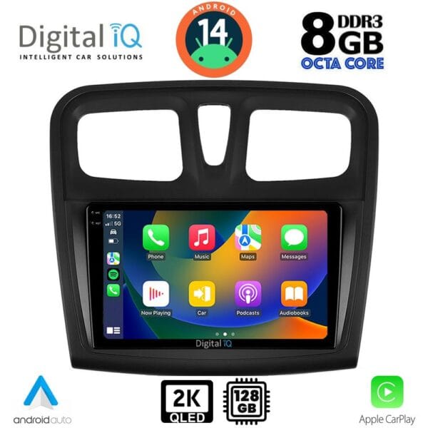 DIGITAL IQ BXF 8108SQ_CPAA (9inc) MULTIMEDIA TABLET for DACIA LOGAN – SANDERO mod. 2012-2019 - Image 2