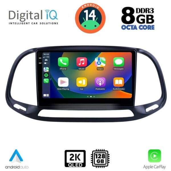 DIGITAL IQ BXF 8138_CPAA (9inc) MULTIMEDIA TABLET for FIAT DOBLO – OPEL COMBO mod. 2015-2018 - Image 2