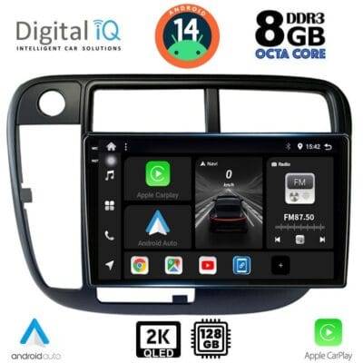 AIN-139667 - Digital iQ - DIGITAL IQ BXF 11186_CPAA CLIMA (9inc) MULTIMEDIA TABLET for HONDA CIVIC mod. 1995-2001 - ALL IN POINT - LEFKELIS.GR