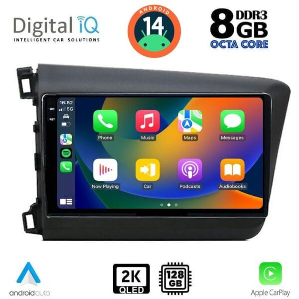 DIGITAL IQ BXF 81904D_CPAA (9inc) MULTIMEDIA TABLET for HONDA CIVIC 4Doors mod. 2012-2016 - Image 2