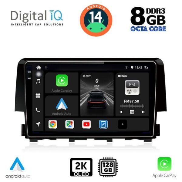 AIN-139809 - Digital iQ - DIGITAL IQ BXF 11191_CPAA (9inc) MULTIMEDIA TABLET for HONDA CIVIC mod. 2016> - ALL IN POINT - LEFKELIS.GR