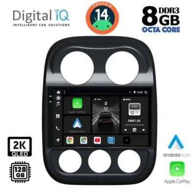 AIN-139588 - Digital iQ - DIGITAL IQ BXF 11277_CPAA (10inc) MULTIMEDIA TABLET for JEEP COMPASS - PATRIOT mod. 2007-2016 - ALL IN POINT - LEFKELIS.GR