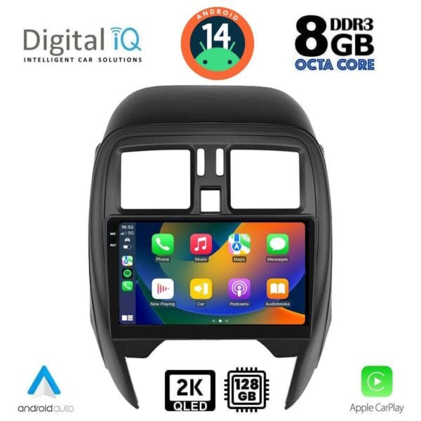 DIGITAL IQ BXF 11451_CPAA (SQUARE) (9inc) MULTIMEDIA TABLET for NISSAN MICRA mod. 2014-2017 - Image 2