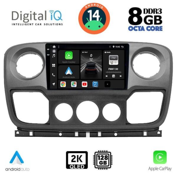 AIN-139564 - Digital iQ - DIGITAL IQ BXF 11463_CPAA (10inc) MULTIMEDIA TABLET for NISSAN NV400 - OPEL MOVANO - RENAULT MASTER mod. 2010-2020 - ALL IN POINT - LEFKELIS.GR