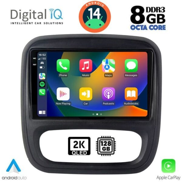 DIGITAL IQ BXF 11499_CPAA (9inc) MULTIMEDIA TABLET for OPEL VIVARO – RENAULT TRAFIC – FIAT TALENDO – NISSAN NV 300 mod. 2014> - Image 2