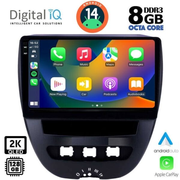 DIGITAL IQ BXF 11707_CPAA (10inc) MULTIMEDIA TABLET for CITROEN C1-PEUGEOT 107-TOYOTA AYGO mod. 2005-2014 - Image 2
