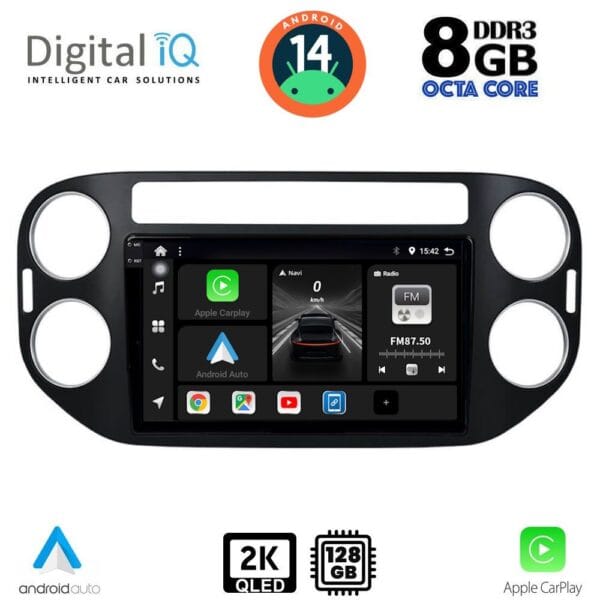 AIN-140003 - Digital iQ - DIGITAL IQ BXF 11760_CPAA (9inc) MULTIMEDIA TABLET for VW TIGUAN mod. 2004-2016 - ALL IN POINT - LEFKELIS.GR