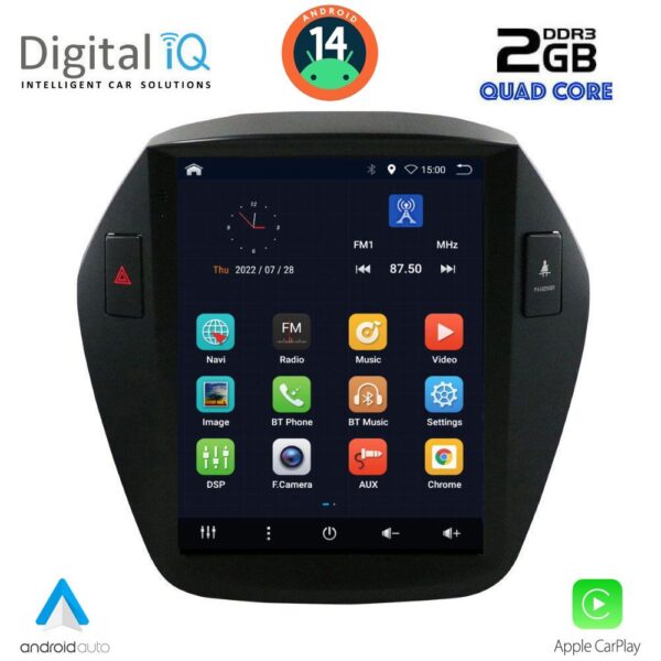 AIN-132482 - Digital iQ - DIGITAL IQ BXC 3896_CPAA TESLA STYLE for HYUNDAI IX35 mod. 2010-2015 - ALL IN POINT - LEFKELIS.GR
