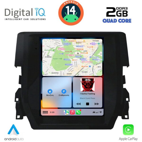 DIGITAL IQ BXC 3975_CPAA TESLA STYLE for HONDA CIVIC mod. 2016> - Image 2