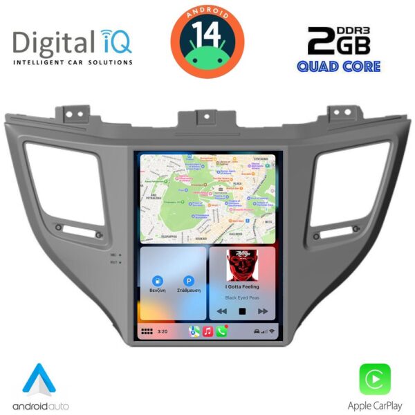 DIGITAL IQ BXC 3997_CPAA TESLA STYLE for HYUNDAI TUSCON mod. 2015-2019 - Image 2
