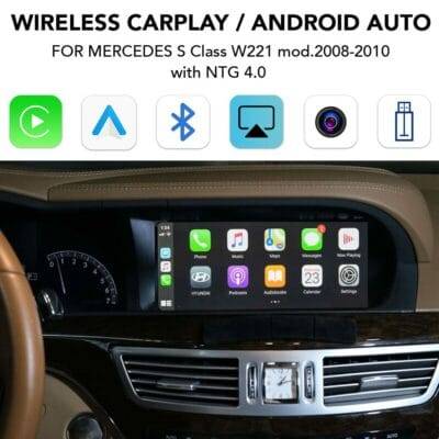 AIN-98615 - Digital iQ - DIGITAL IQ BZ 245 CPAA (CARPLAY / ANDROID AUTO BOX for MERCEDES S Class W221 mod.2008-2010 with NTG 4.0) - ALL IN POINT - LEFKELIS.GR